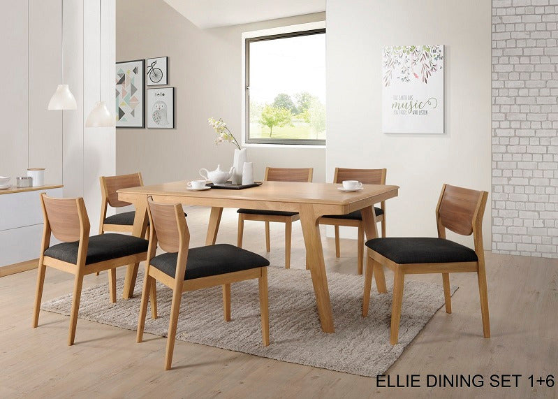 Ellie Dining Table +6 chairs